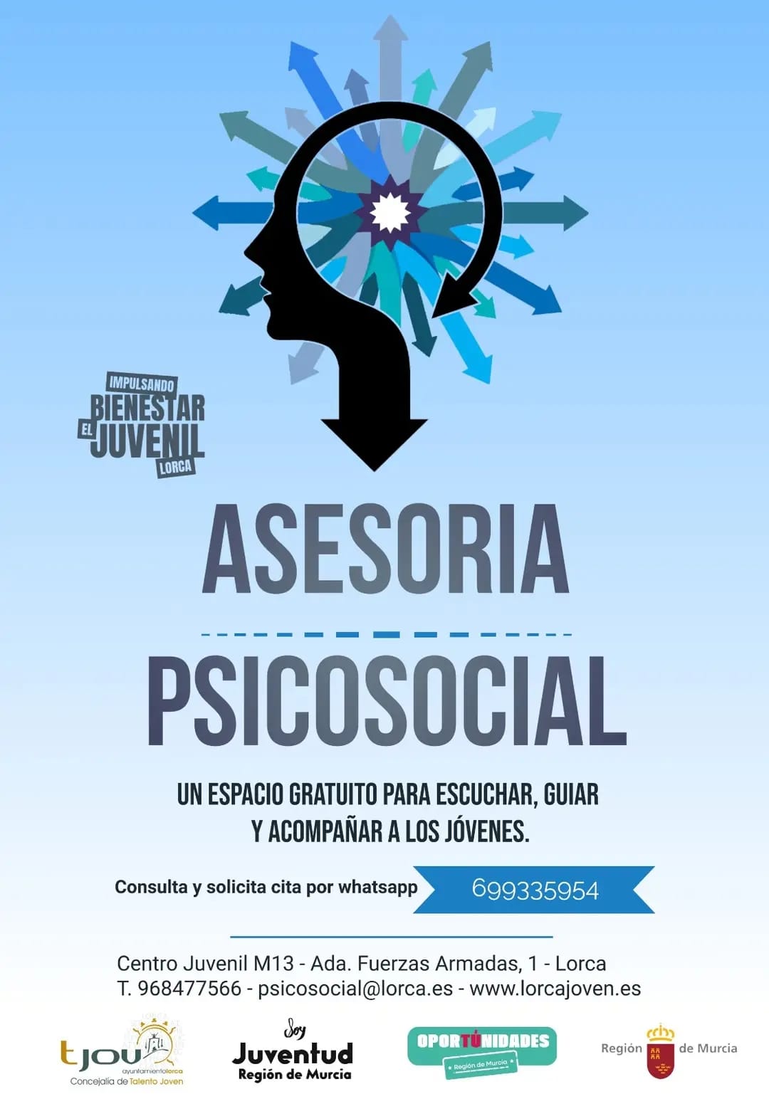 ASESORIA PSICOSOCIAL PARA J�VENES DE 12 A 30 A�OS.